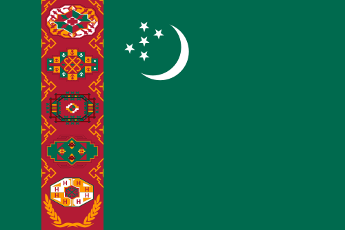 Turkmenistan Flag 